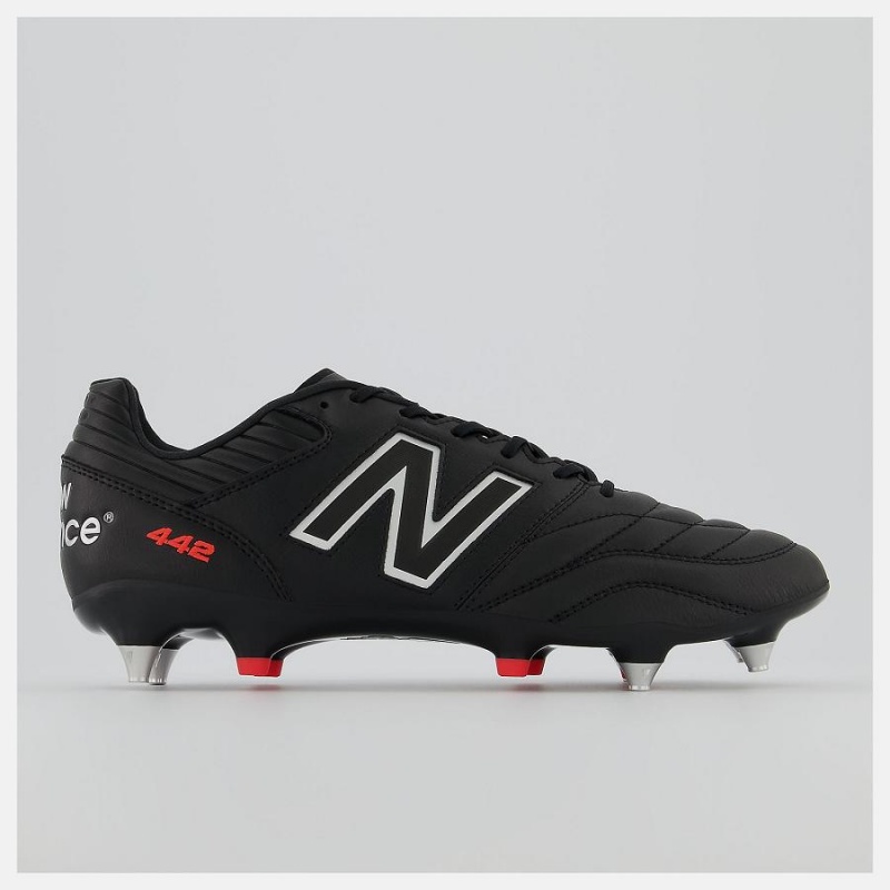 New Balance 442 V2 PRO SG Outlet Ecuador Botas de Futbol Hombre Negras